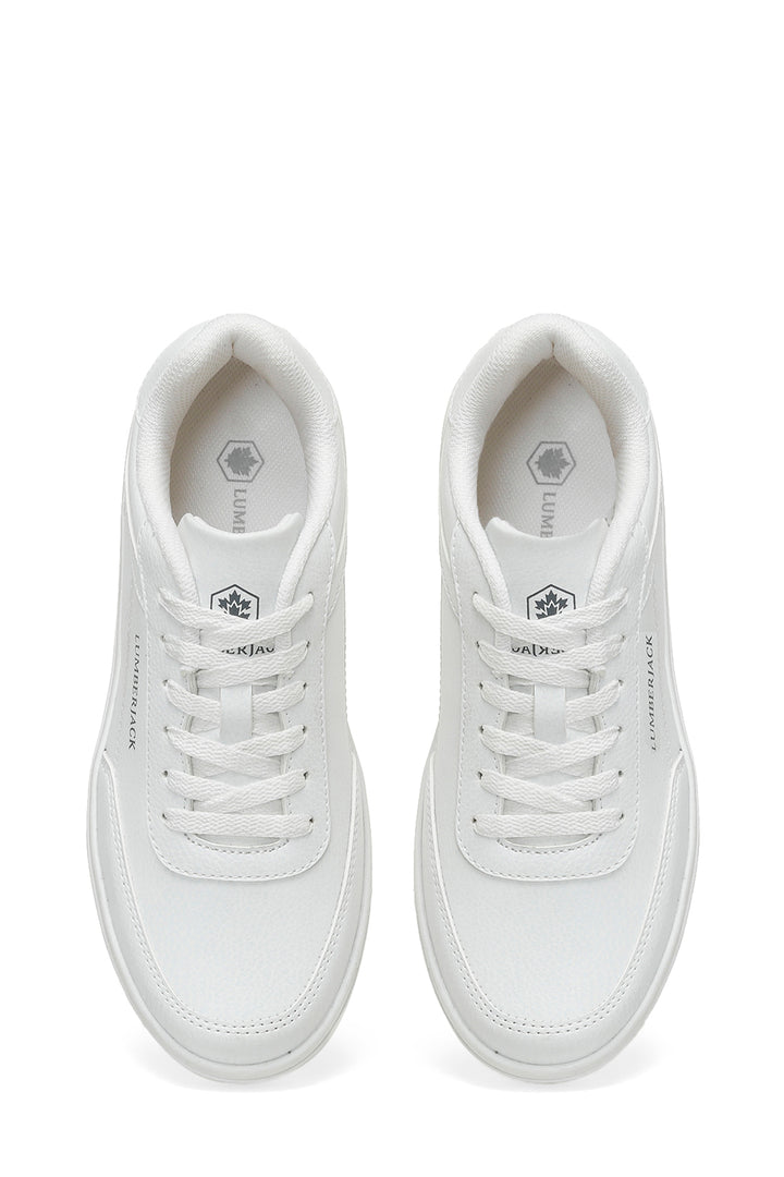 حذاء رياضي نسائي باللون الأبيض