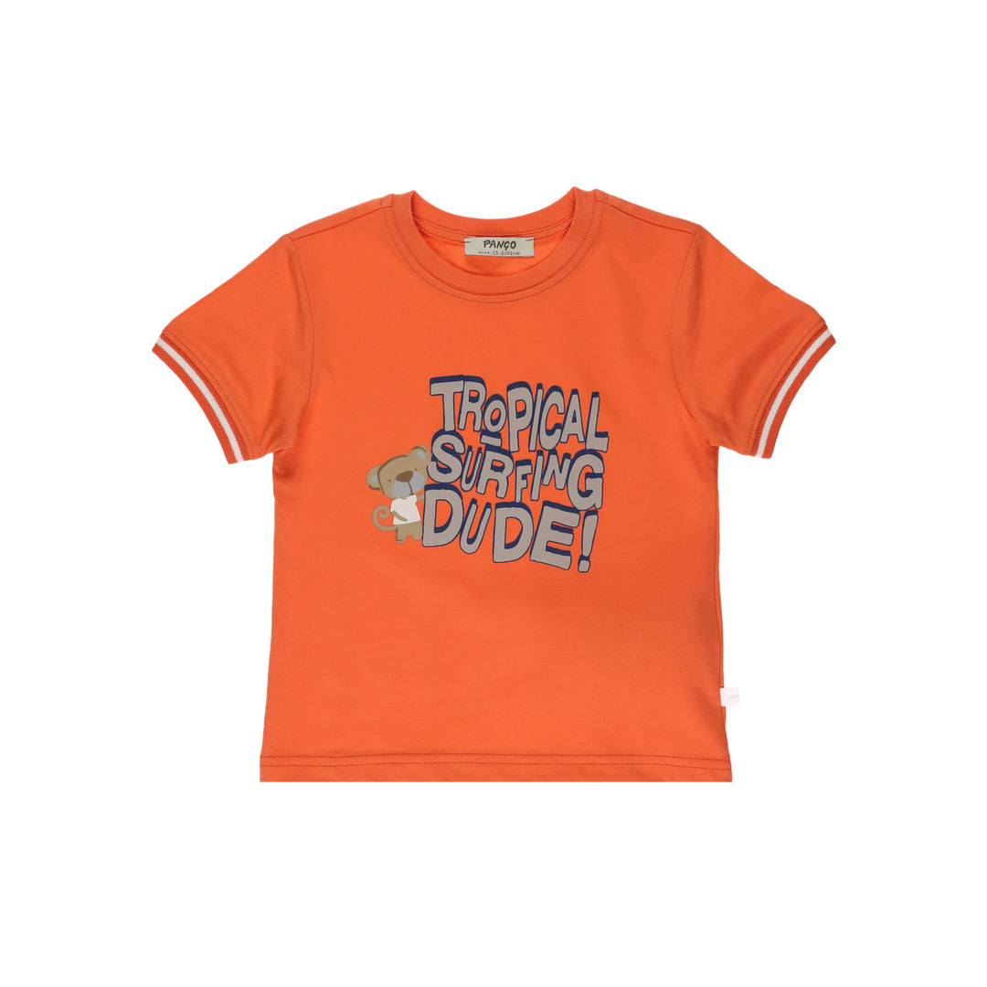 تي شيرت برتقالي للأولاد