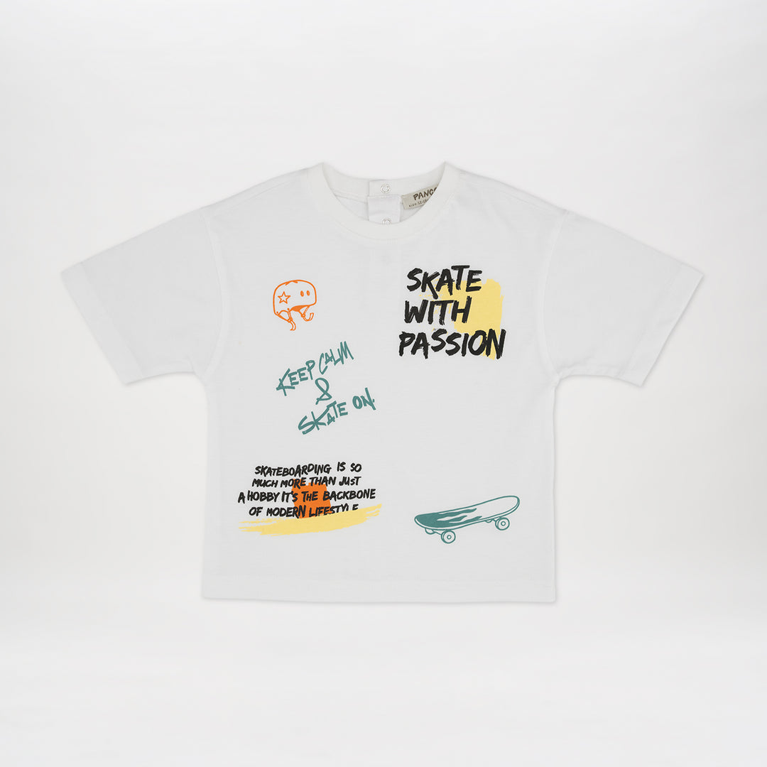 تي شيرت أبيض للأولاد