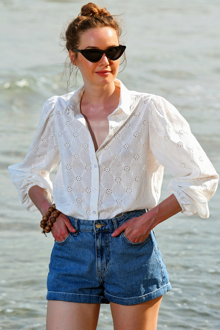 قميص منسوج من قماش الجوبير الفاخر