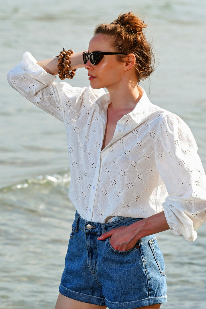 قميص منسوج من قماش الجوبير الفاخر