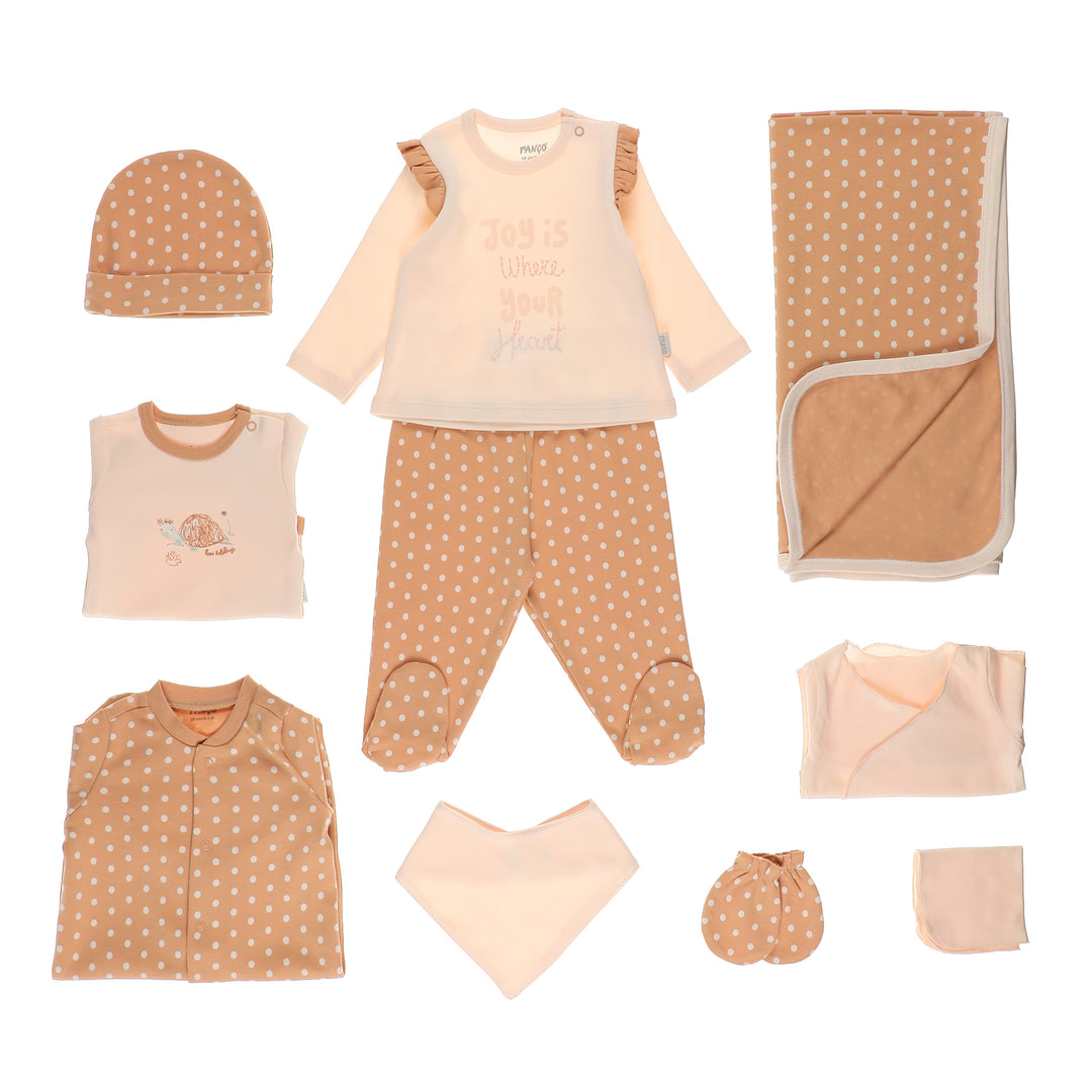 PANÇO Salmon Baby Girl Set