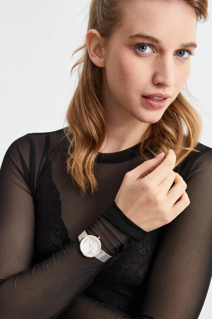 ساعة يد نسائية من الفولاذ APSV1-A5635-KH1C2