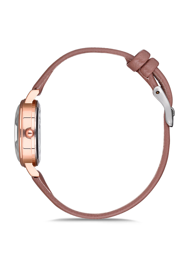 ساعة يد نسائية من الجلد APSV1-A5841-KD662