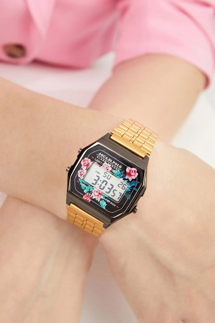 ساعة يد معدنية للنساء APWA034004