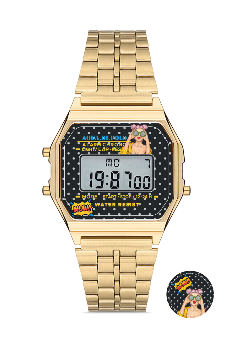 ساعة يد معدنية للنساء APWA065707