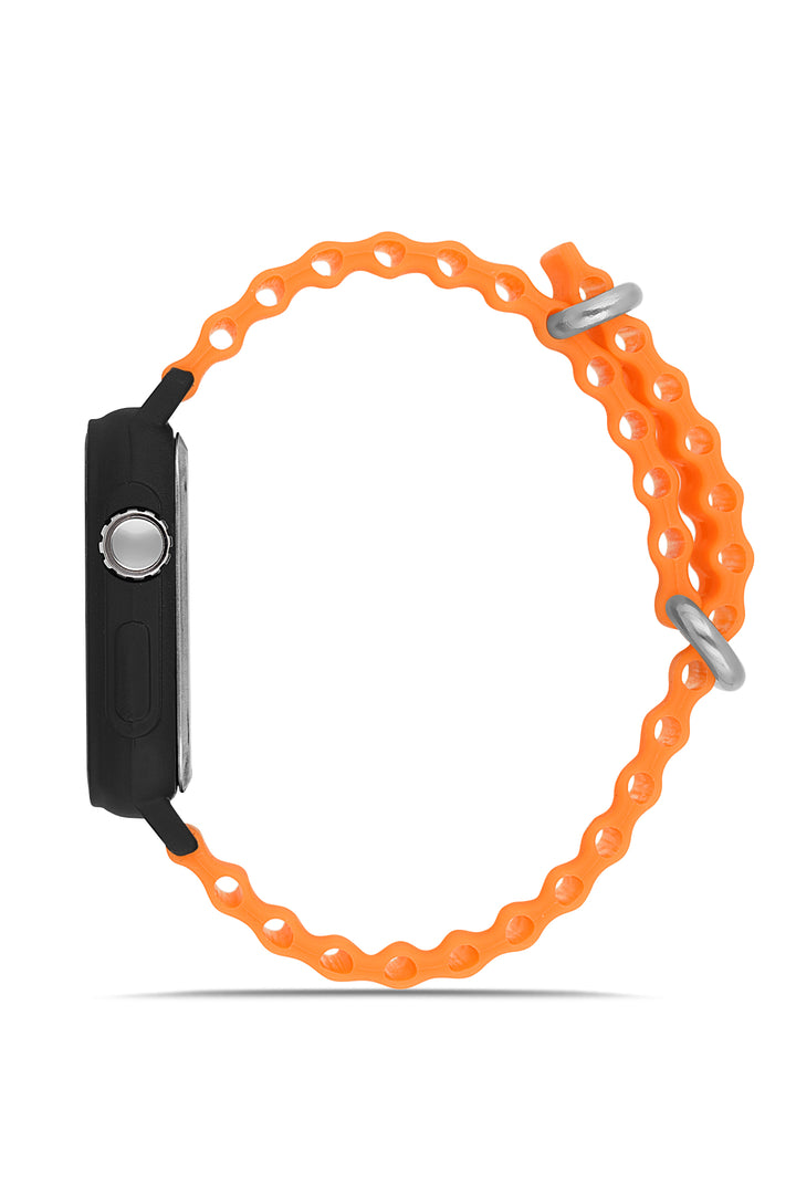 ساعة يد رقمية LED برتقالية للجنسين APWR033308