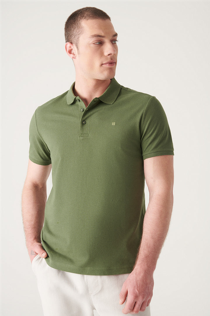 تي شيرت كاكي للرجال