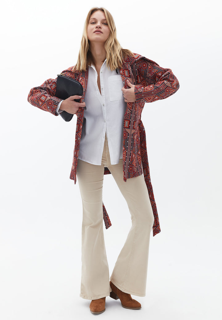 قميص نسائي منسوج