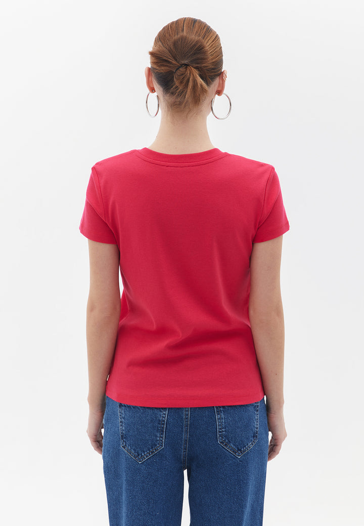 تي شيرت محبوك للسيدات