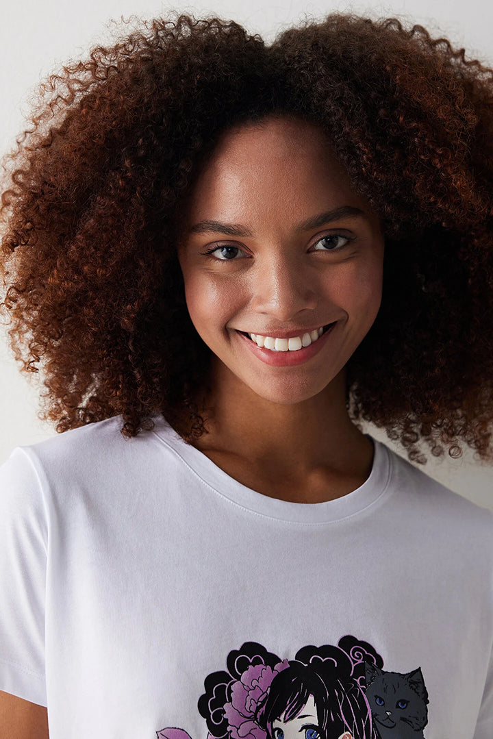 طقم بيجامات نسائية بطبعات