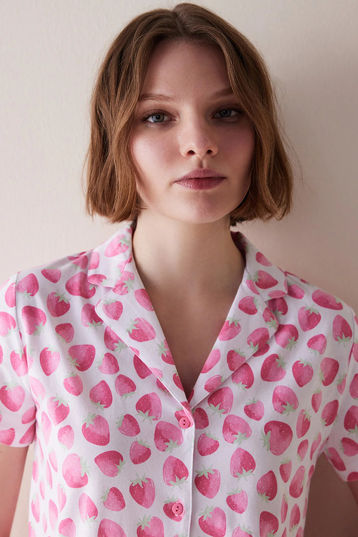 طقم بيجامات نسائية بطبعات