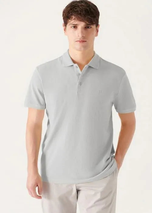 AVVA T-Shirt Gris Clair Homme