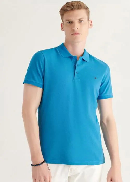 AVVA T-Shirt Bleu Foncé Homme