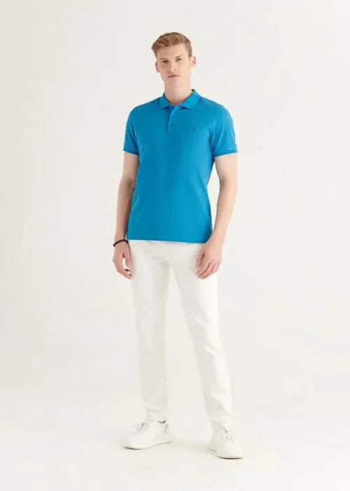 AVVA T-Shirt Bleu Foncé Homme