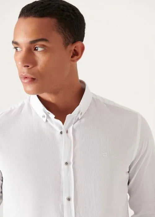 AVVA Chemise Blanc Homme