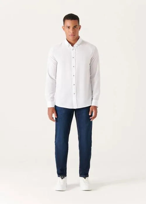 AVVA Chemise Blanc Homme