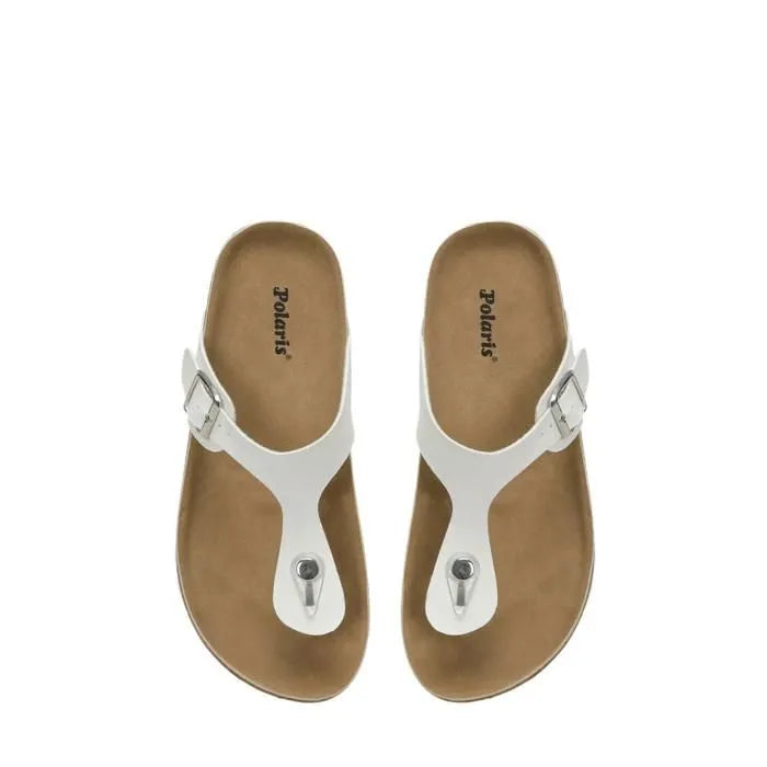 نعال نسائية باللون الأبيض