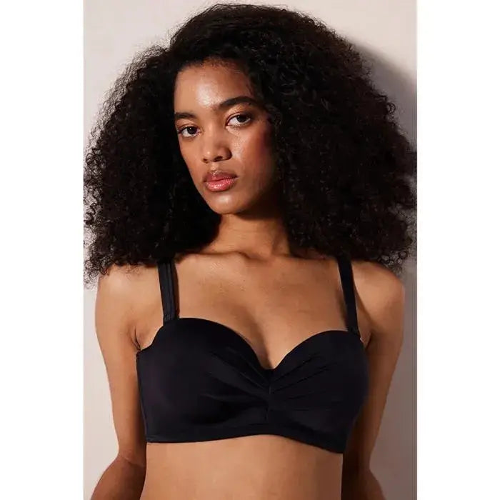 PENTI Haut de Bikini Noir Lotus