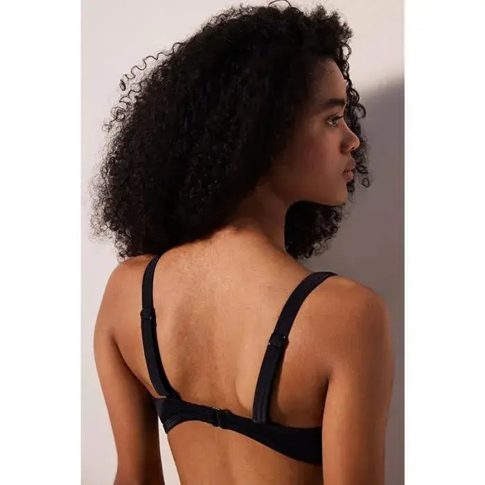 PENTI Haut de Bikini Noir Lotus