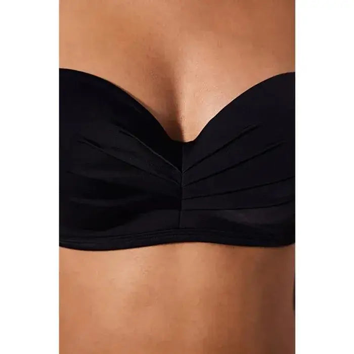 PENTI Haut de Bikini Noir Lotus