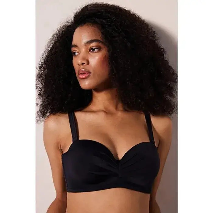 PENTI Haut de Bikini Noir Lotus