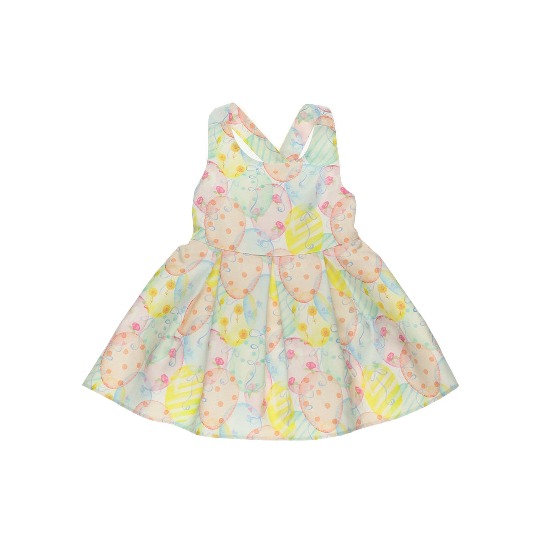 فستان منقوش للبنات