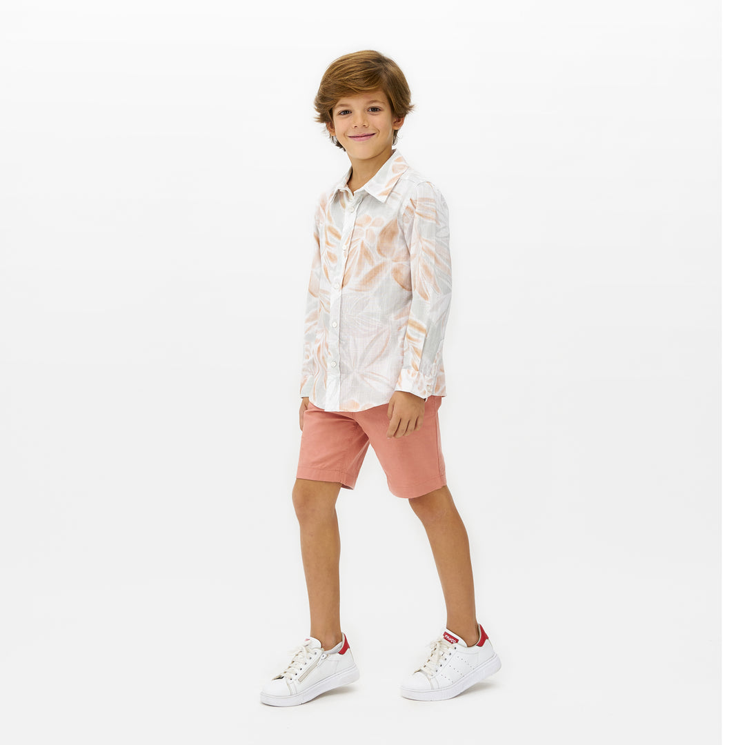 قميص بيج للأولاد