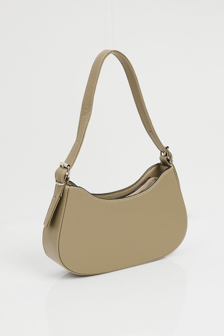 Bigdart Sac à main plat femme kaki 010167