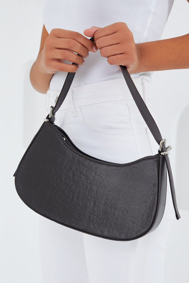 Bigdart Sac baguette uni pour femme - Marron 010167