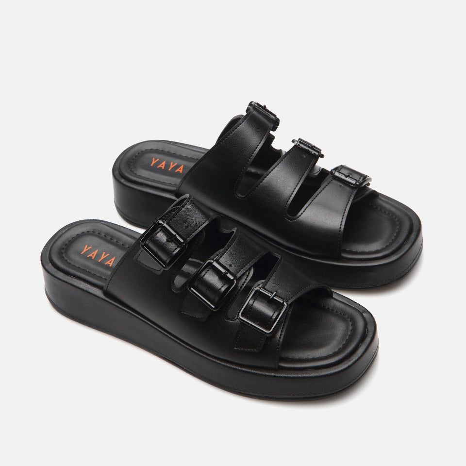 hoti̇ç chaussures plates pour femmes - noir