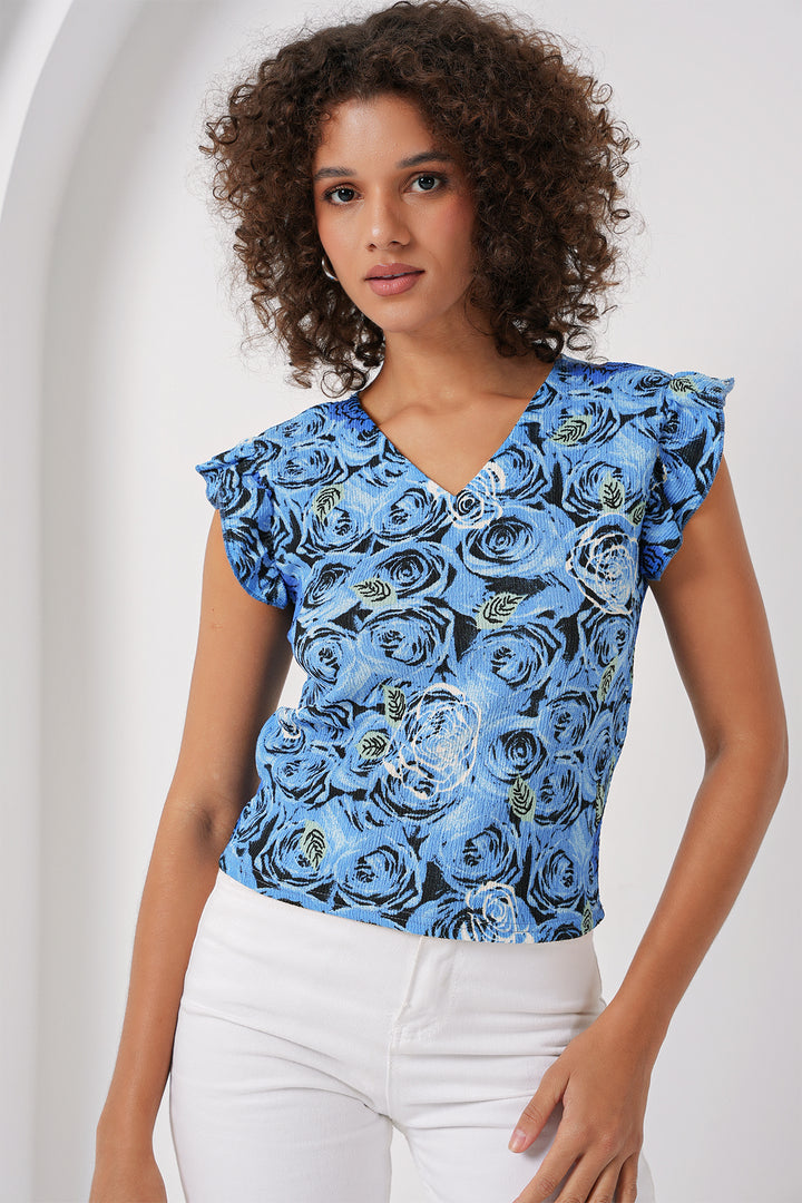 Bigdart Blouse tricotée 0430 - Bleu