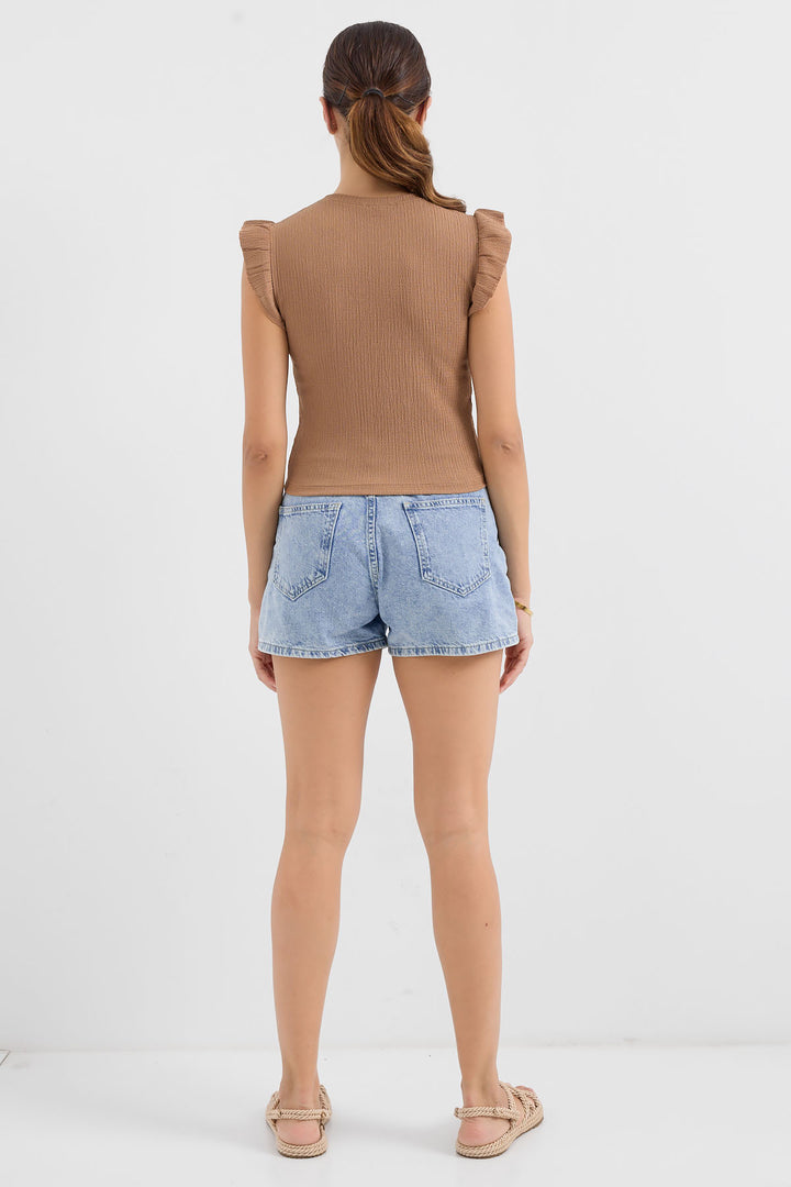 Bigdart 0430 Blouse tricotée - Camel