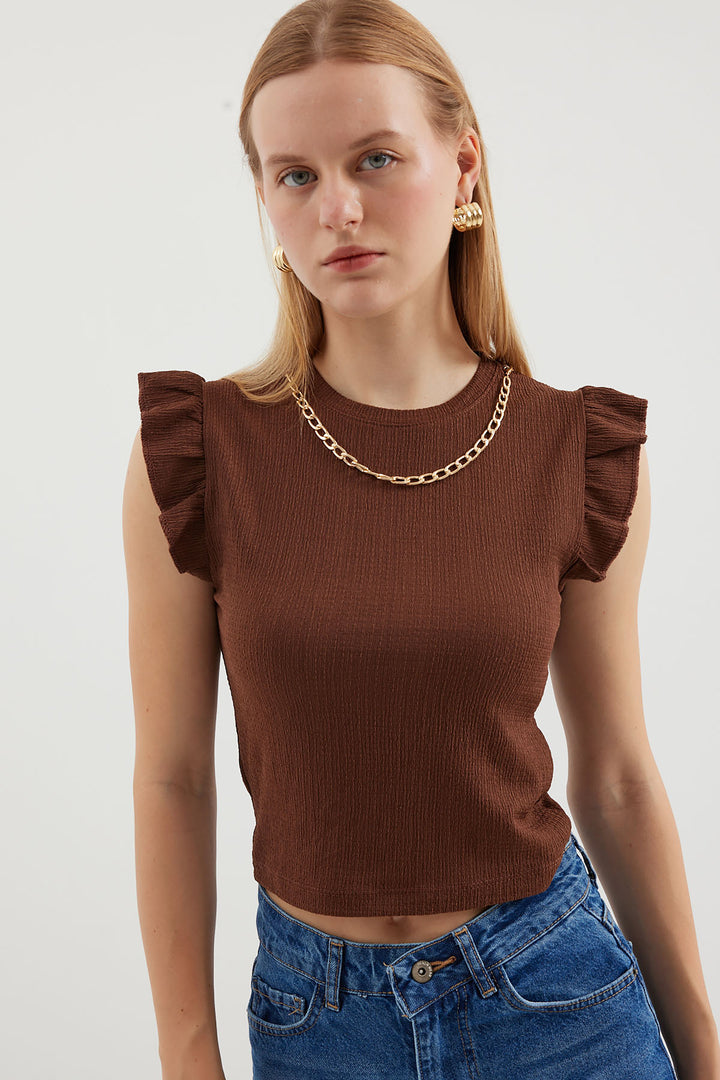 Bigdart 0430 Blouse en Tricot - Marron