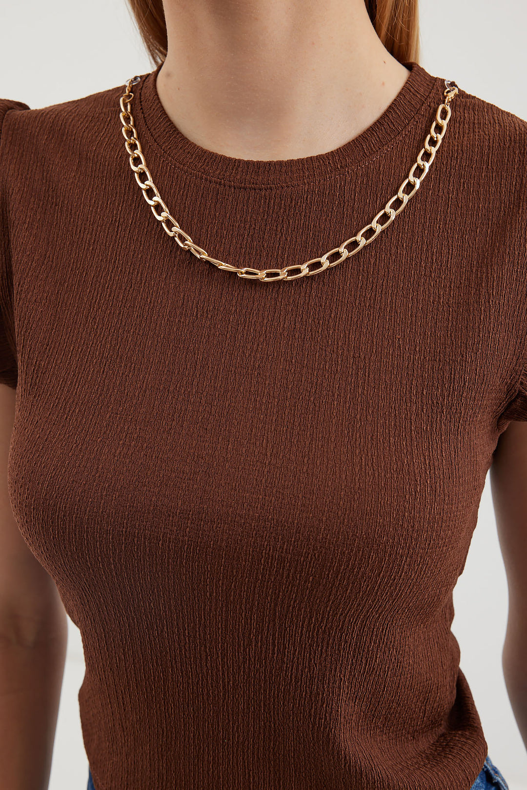 Bigdart 0430 Blouse en Tricot - Marron