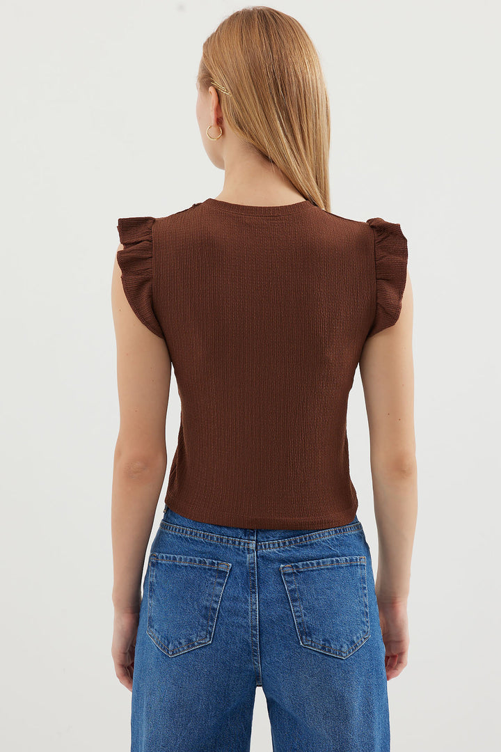 Bigdart 0430 Blouse en Tricot - Marron