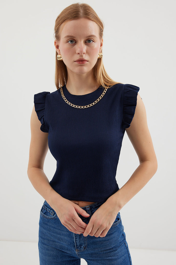 Bigdart 0430 Pull en maille - Bleu marine