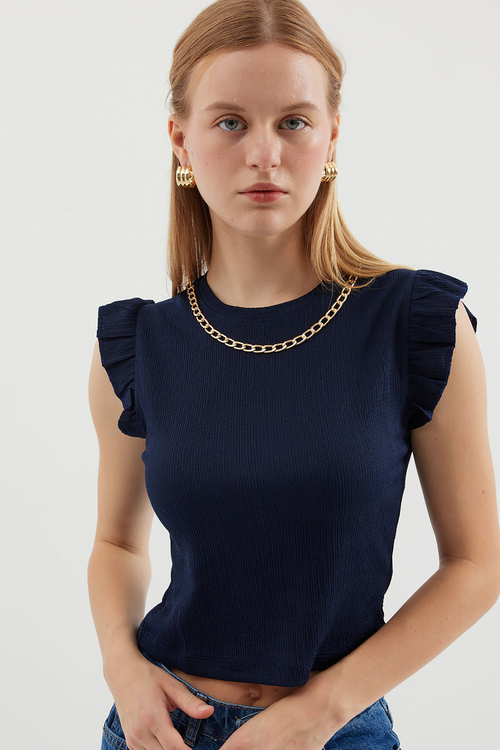 Bigdart 0430 Pull en maille - Bleu marine