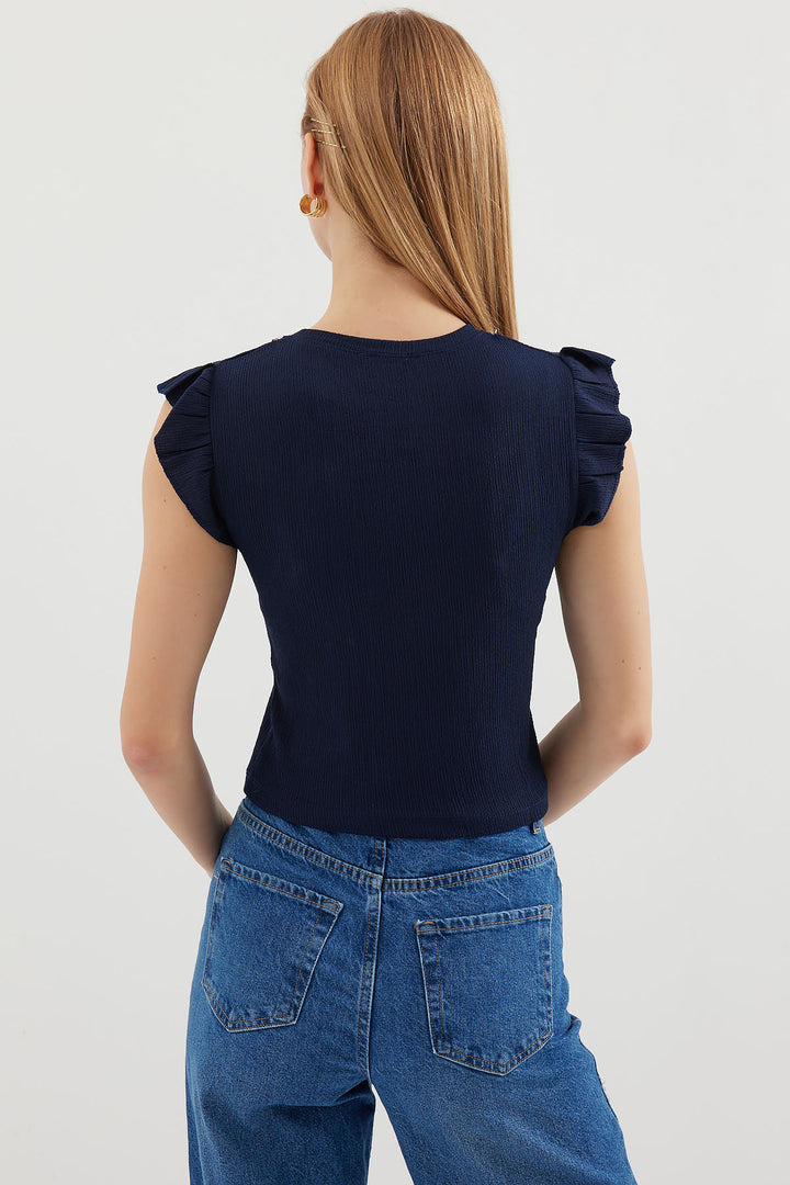 Bigdart 0430 Pull en maille - Bleu marine