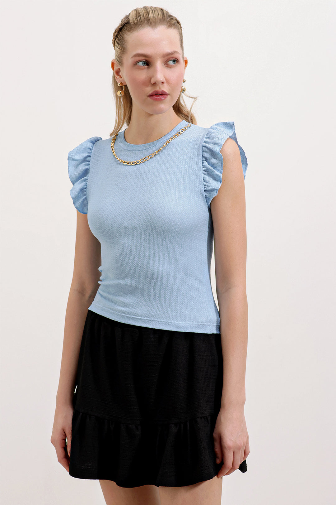 Bigdart 0430 Blouse en tricot - Bleu