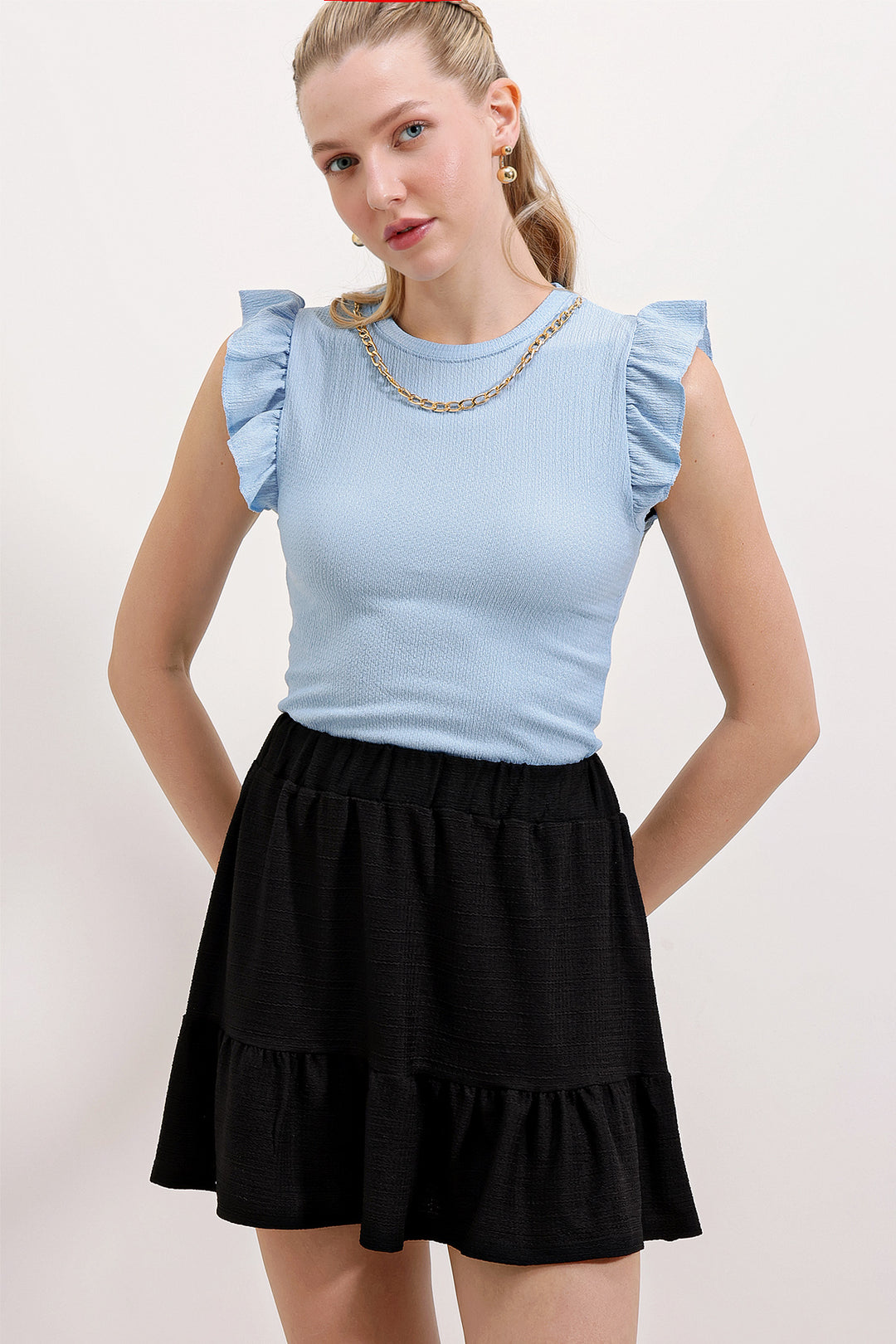 Bigdart 0430 Blouse en tricot - Bleu