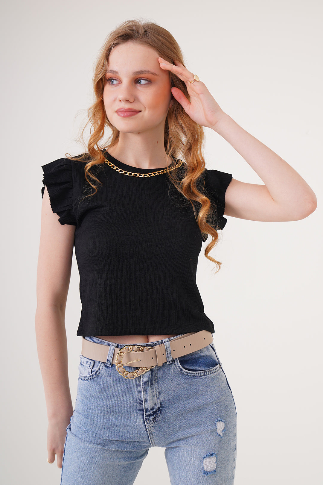 Bigdart 0430 Blouse en tricot - Noir