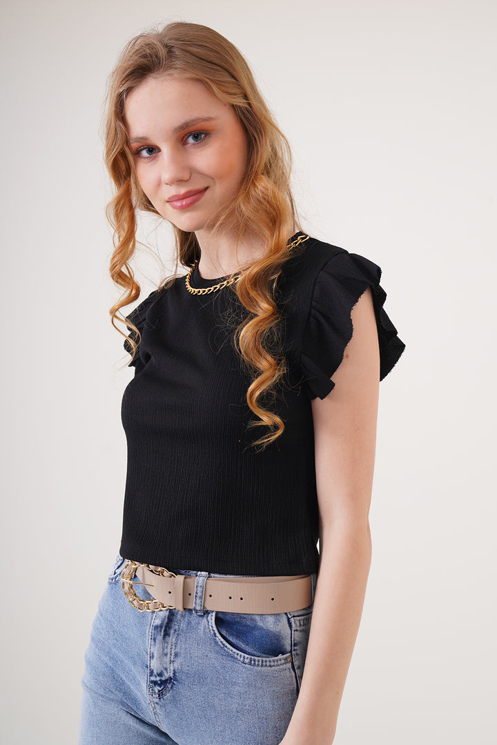Bigdart 0430 Blouse en tricot - Noir