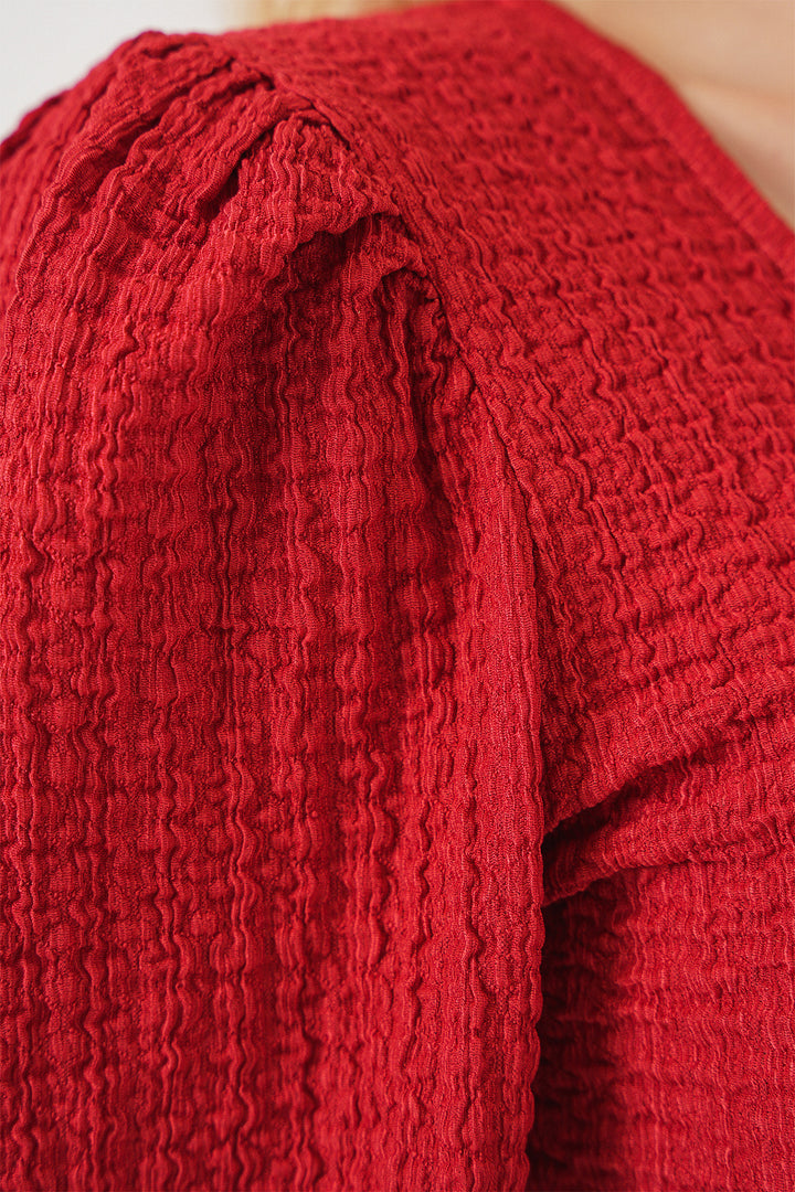Bigdart 0442 Blouse à manches longues - Rouge