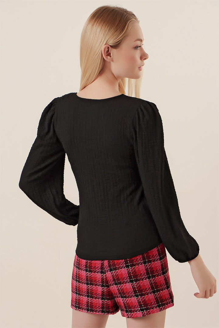 Bigdart Blouse à Manches Longues 0442 - Noir