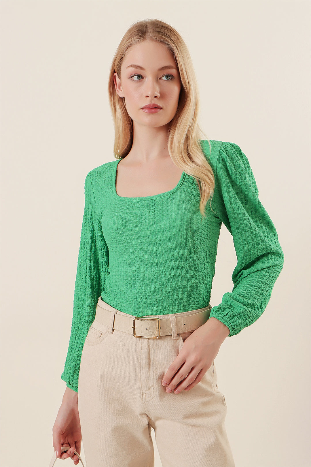 Bigdart 0442 Blouse à manches longues - Vert