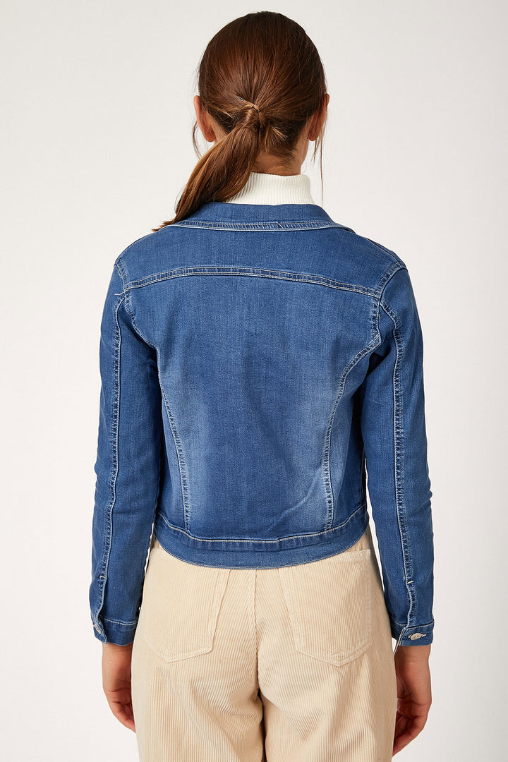 Bigdart 0612 Veste en jean à poches - Bleu