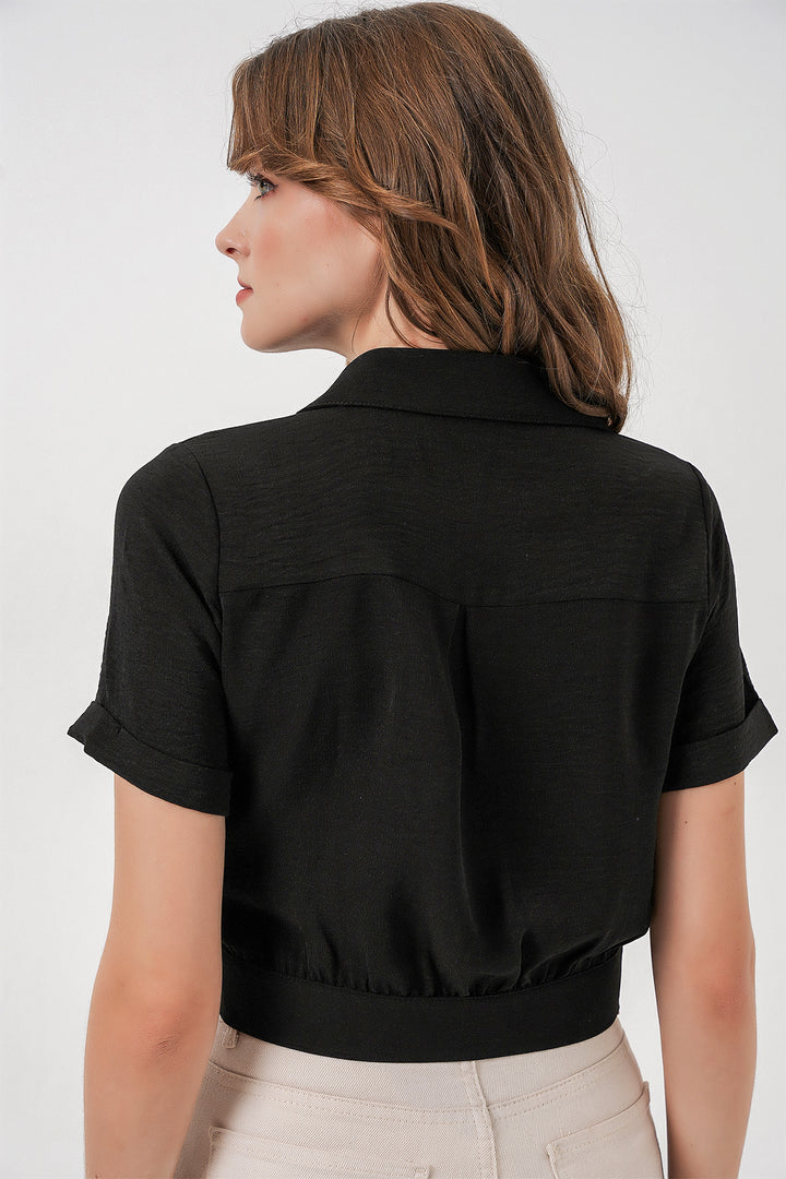 Bigdart 0663 Veste crop - Noir