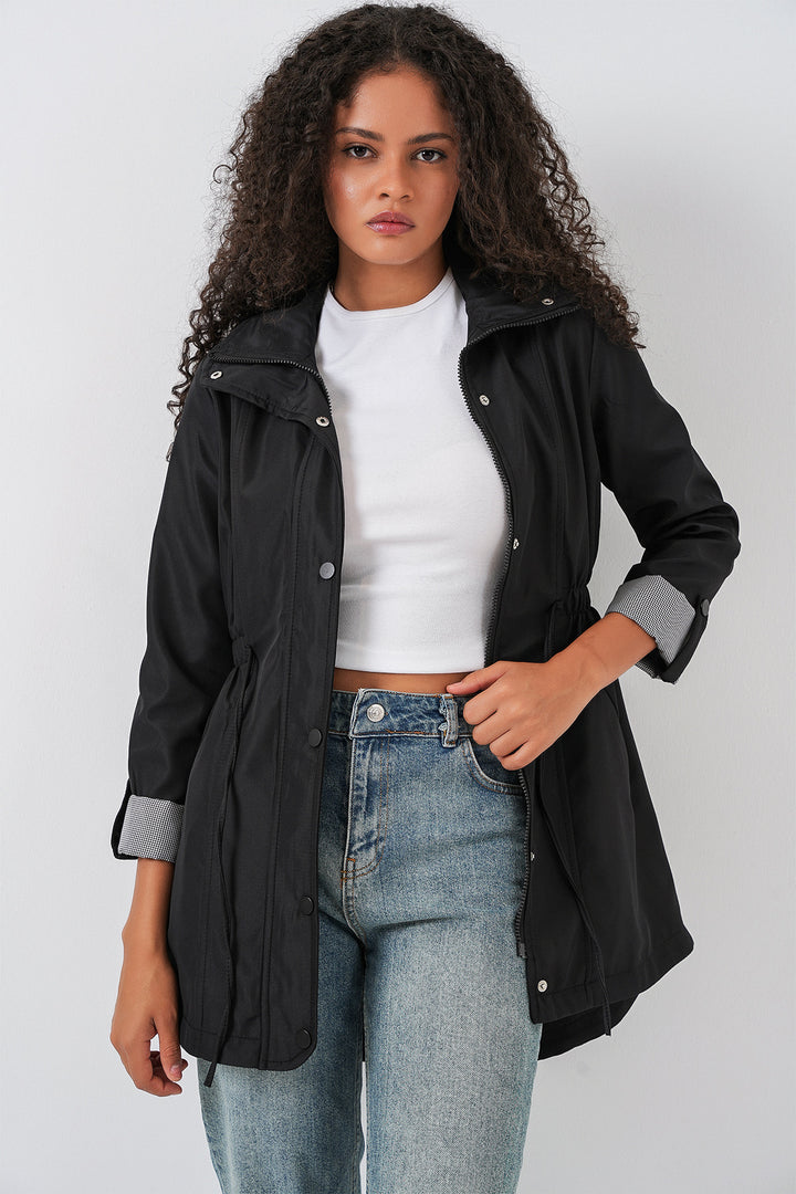 Bigdart 10322 Trench à Taille Froncée - Noire