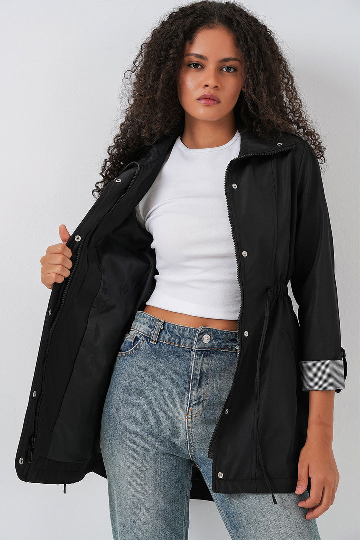 Bigdart 10322 Trench à Taille Froncée - Noire